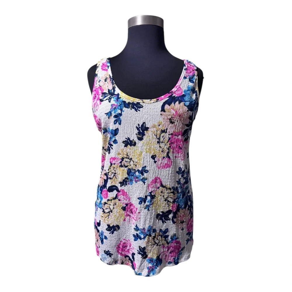 Torrid Double Scoop Knit Smock Tank Size 3X Floral - Picture 3 of 10